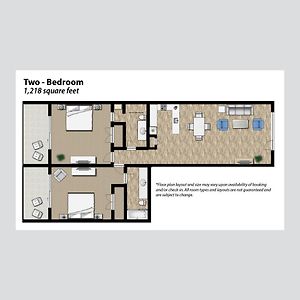 Suite à 2 Chambres à Coucher